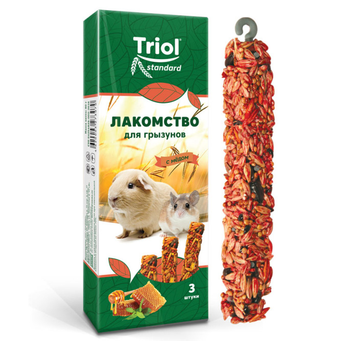 Triol Криспи Лакомство д/грызунов с медом 