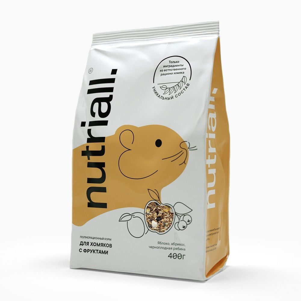 Nutriall 400г Корм д/хомяков Фрукты