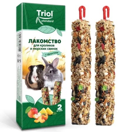 Triol Standard Лакомство 100г Д/кроликов и морских свинок с фруктами (2шт)